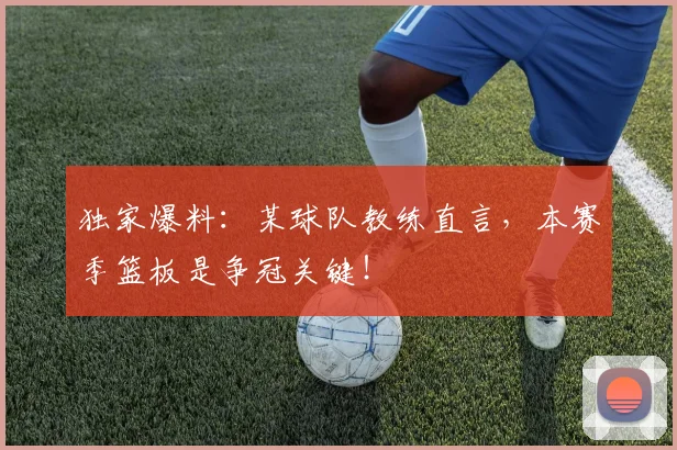 独家爆料：某球队教练直言，本赛季篮板是争冠关键！